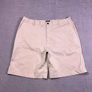 Adidas ClimaCool Stretch Mid Rise Golf Shorts Mens 38 Khaki Tan AE7002